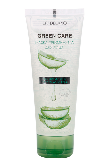 Маска-трехминутка Liv Delano SOS-увлажнение с гелем Алоэ Вера д/лица, 75 г