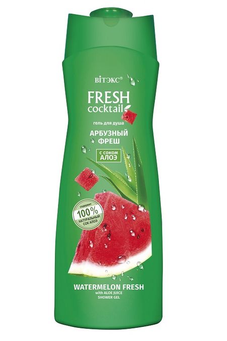 ВИТЭКС FRESH Cocktail Гель для душа АРБУЗНЫЙ ФРЕШ с соком алоэ, 500мл