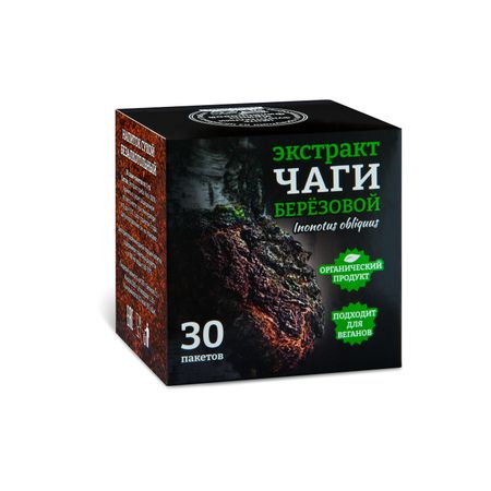Экстракт Чаги березовой водорастворимый Фунго-Ши 30 пакетиков по 1000 мг в упаковке