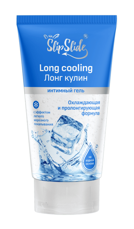 Гель-смазка интим СлипСлайд охлажд/пролонгир формула (Long cooling), 150 мл