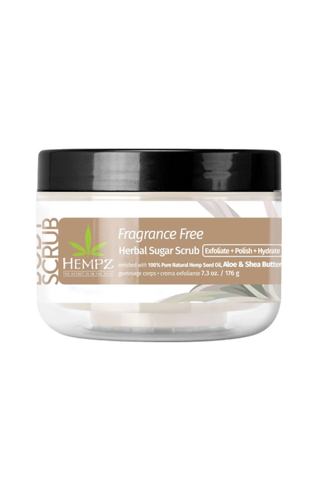 Скраб для тела Hempz сахарный Нейтральный Fragrance Free Herbal Sugar Scrub 176 гр.