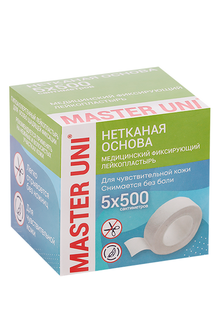 Пластырь Мастер Юни 5х500 см на нетканой основе