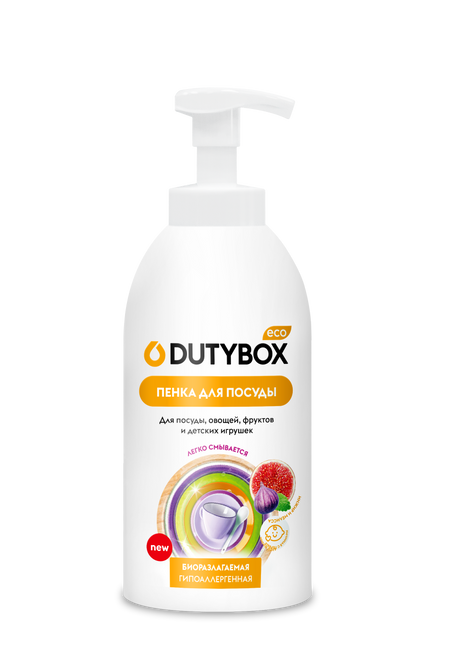 Эко-пенка Dutybox для посуды инжир и мелисса, 500 мл.