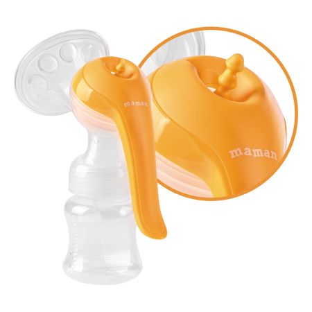 Молокоотсос ручной  Maman LS-A06 ( в комплекте 2 бутылочки)