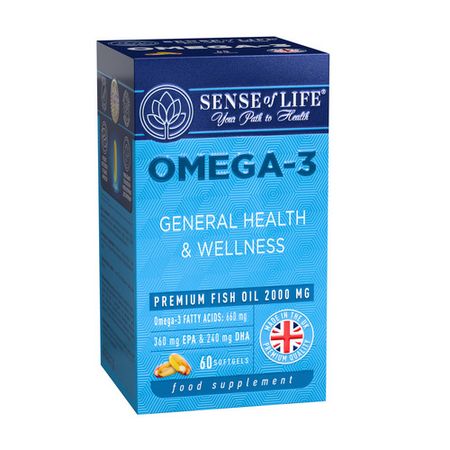 Омега-3 Сенсе оф Лайф Здоровье всего организма/хорошее самочувствие, 60 шт, капсулы