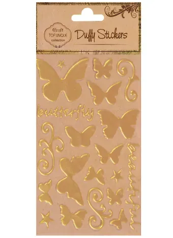 Стикеры фольгир., бабочки (D26001113A)