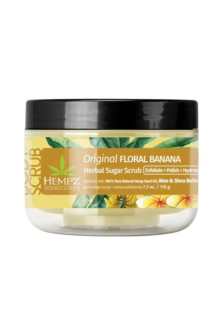 Скраб для тела Hempz сахарный Оригинальный Original Floral Banana Herbal Sugar Scrub 176 гр.