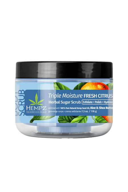 Скраб для тела Hempz сахарный Тройное Увлажнение Triple Moisture Fresh Citrus Herbal Sugar Scrub 176