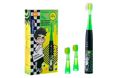 З/щетка Longa Vita Влад А4 вибрационная детская 3 насадки (с 3 лет) влад поляков конфедерат