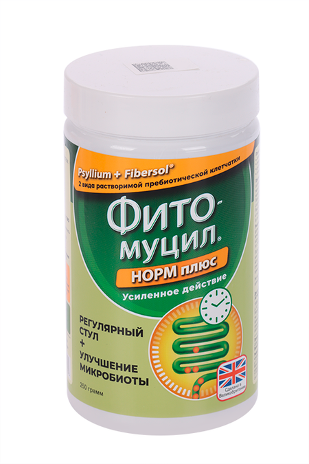 Фитомуцил Норм Плюс, 250 г, порошок для приготовления суспензии для приема внутрь