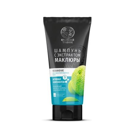 Шампунь Крымский Травник Увлажнение д/сухих/поврежд волос с экстр маклюры, 200 мл
