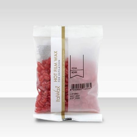 Воск для депиляции ITALWAX Воск горячий (пленочный) Роза гранулы воск italwax водорастворимый в банке 400мл 600 гр ультра мягкий