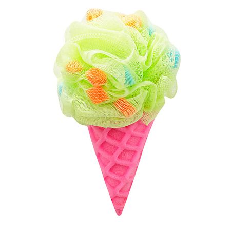 Мочалка DOLCE MILK Мочалка «Мороженое» розовая/зеленая