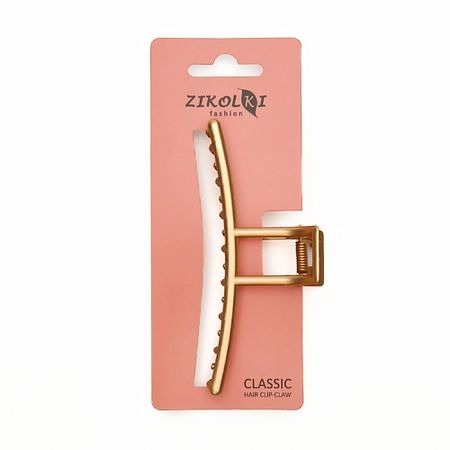 Заколка для волос ZIKOLKI STORE Заколка краб аксессуар для волос золотой большой крабик большой ковёр из полиэстера