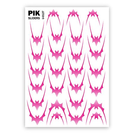 Слайдеры PIK Слайдеры для ногтей P-127 Розовый френч летучие мыши 5 шт микропереключатели мыши pqzulk d2fc f 7n