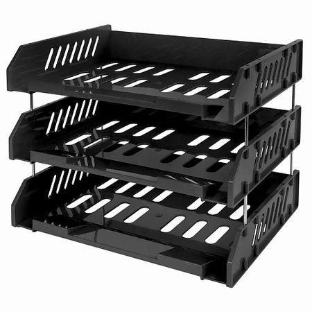 Органайзер для документов BRAUBERG Лотки горизонтальные для бумаг FILE горизонтальные зажимы gh 302fm для деревообработки