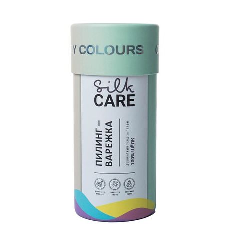 Рукавичка для тела SILK CARE Шелковая варежка для пилинга Crazy Colours в подарочной упаковке водка kremlin award в подарочной упаковке россия 0 7 л