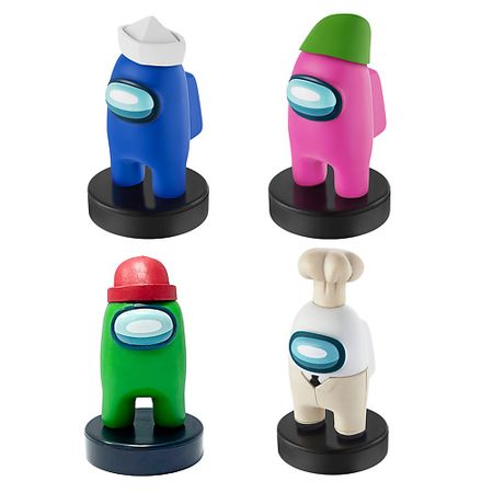 Набор детский AMONG US Набор штампиков 2 серия (зеленый,повар,синий и розовый)