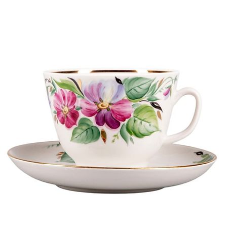 Набор посуды ИМПЕРАТОРСКИЙ ФАРФОРОВЫЙ ЗАВОД Чашка с блюдцем чайная 