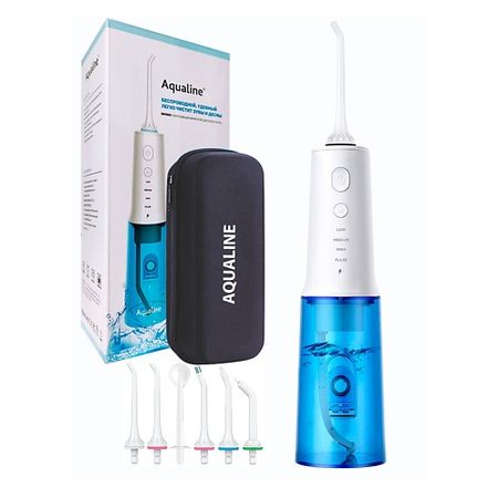 Ирригатор AQUALINE Портативный ирригатор для полости рта NM300 tank007 e15 ai портативный фонарик