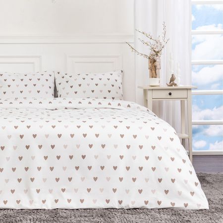 Постельное белье Любовь моя (коричневый)/ Amore mio brown льняные наволочки в клетку boho brown sugar 50x50 см