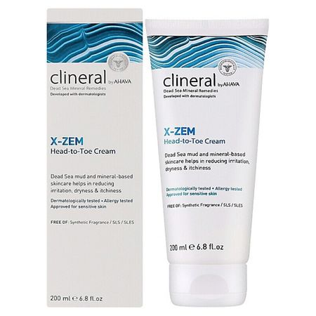 Крем для тела AHAVA Крем для сухой и раздраженой кожи Clineral X-Zem Head-to-Toe Cream крем для тела pharmlevel proмумиетол для сухой   75 мл