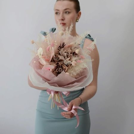 Букет из сухоцветов VLSHBN FLOWERS STATE Букет из сухоцветов в нежно-розовых оттенках