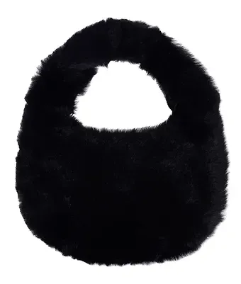 Сумочка плюшевая Черная (29х34) (12-38092-202405-B10)