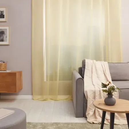 Тюль на ленте Inspire Polyone 300x280 см цвет светло-желтый Banana 6 лента атласная классика 25 мм х 5 5 м желтый бл 7679