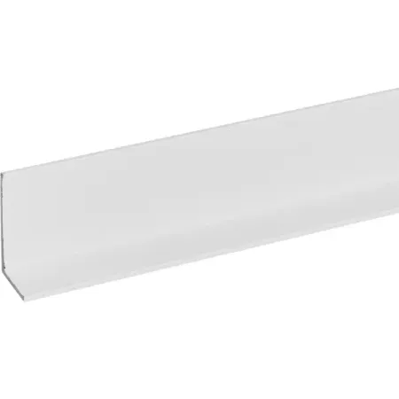 Профиль L-образный алюминий окрашенный 20x10x1.2x1000 мм белый