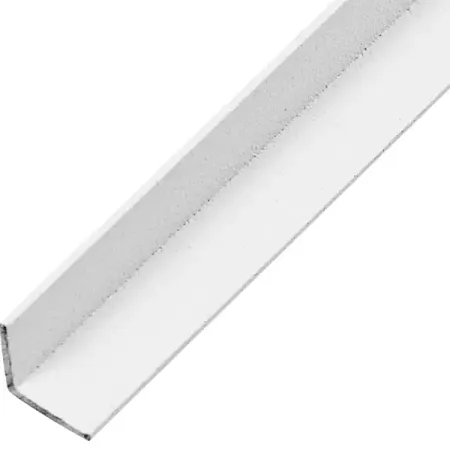 Профиль L-образный алюминий окрашенный 15x15x1x1000 мм белый