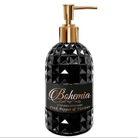 Гель Bohemia для душ парфюмированный с дозатором, розовый перец и ветивер 500 мл