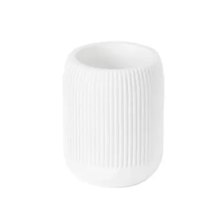 Стакан для зубных щёток Lemer Savona полирезин цвет белый