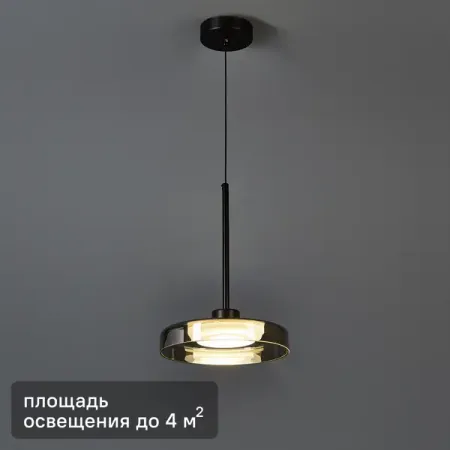 Светильник подвесной светодиодный De City Стаут 10 Вт цвет черный