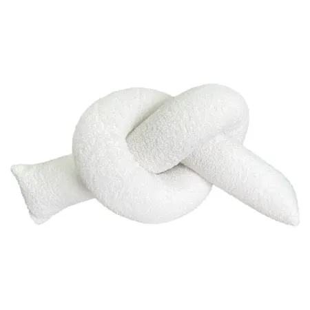 Декоративная подушка Узел Букле 174x14 см цвет белый