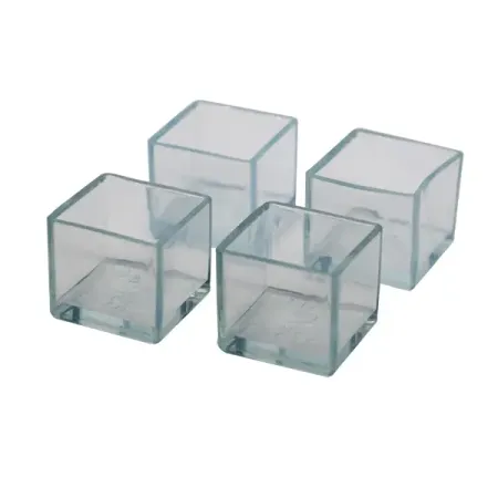 Заглушка на мебельную ножку KONSENSA 25x25 мм квадратные пластик цвет прозрачный 4 шт.