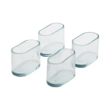 Заглушка на мебельную ножку KONSENSA 15x30 мм прямоугольные пластик цвет прозрачный 4 шт.