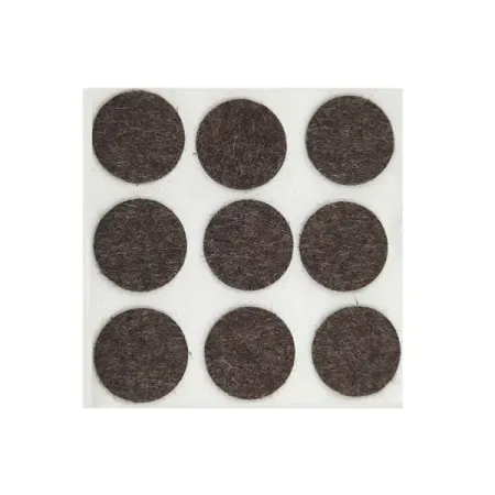 Накладка на мебельные ножки KONSENSA 28 мм круглые фетр цвет коричневый 8 шт.