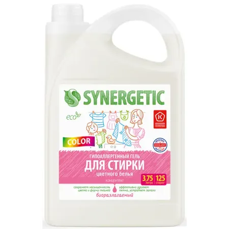 Гель для стирки цветного белья Synergetic Color 3.75 л