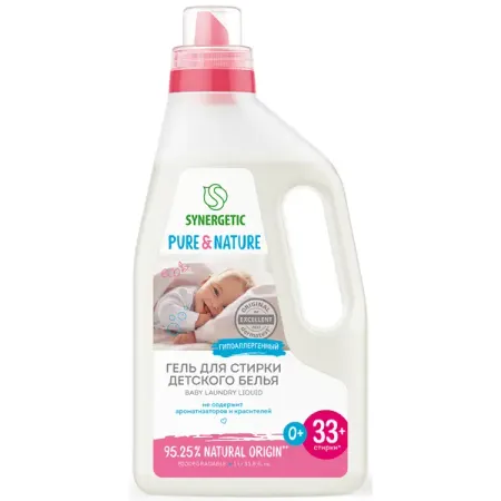 Гель для стирки детского белья Synergetic 1 л
