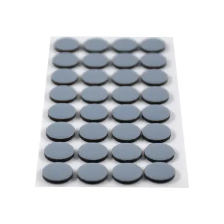 Накладка на мебельные ножки самоклеящиеся KONSENSA ⌀10 мм прямоугольные тефлон цвет серый 32 шт.