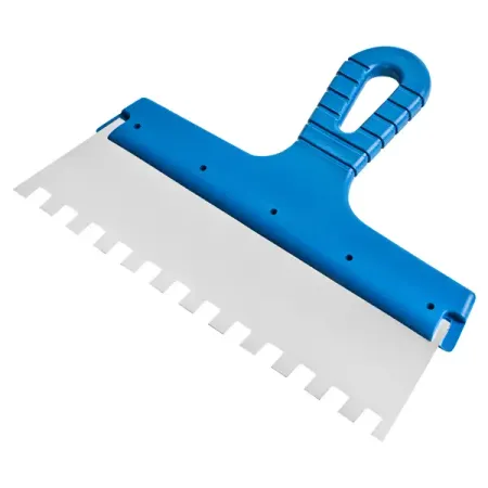 Шпатель зубчатый Интек 10108-250-010 250 мм, нержавеющая сталь, зуб 10x10 мм