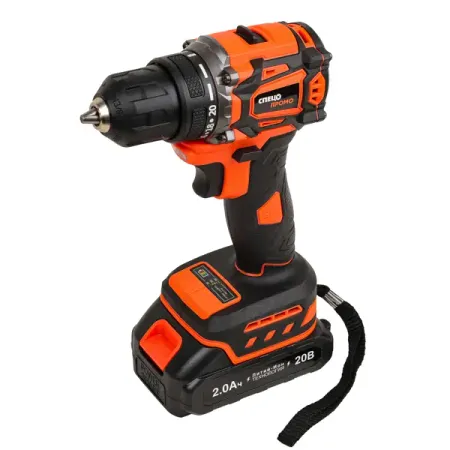 Дрель-шуруповерт аккумуляторная бесщеточная Спец Промо БДА-20-ПБ, 20 В Li-ion 2x2 Ач