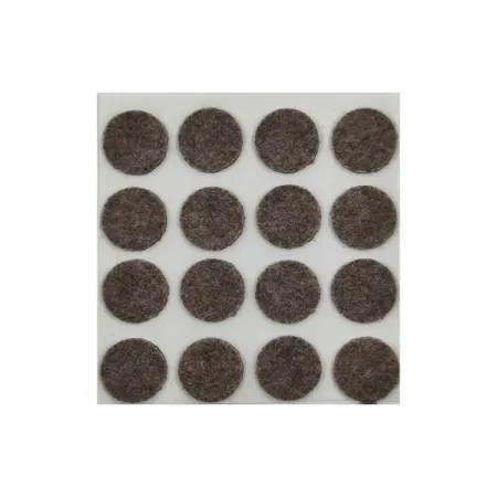 Накладка на мебельные ножки KONSENSA 20 мм круглые фетр цвет коричневый 16 шт.