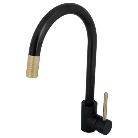 Смеситель для кухни Тос общая высота 37.3 см цвет черный