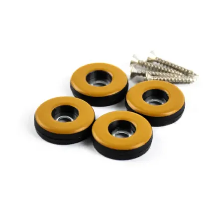 Накладка на мебельные ножки KONSENSA 25 мм круглые ПТФЭ цвет коричневый 4 шт.