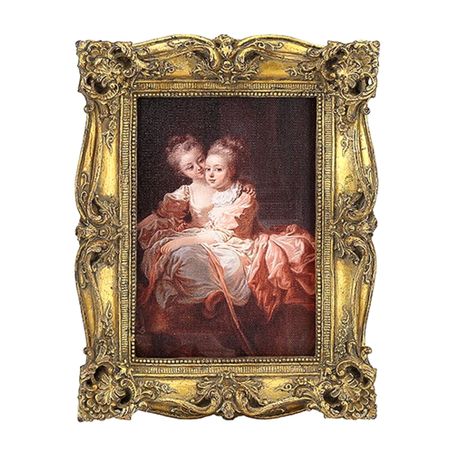 Картина в раме Glasar, масло 20x4x25 см для творчества три кота картина из серпантина лапочка