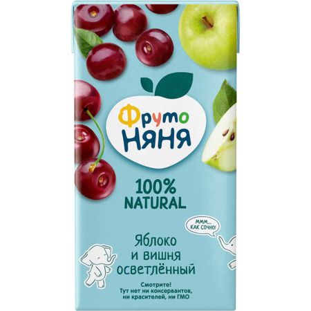 Нектар ФрутоНяня из яблок и вишни с 3-х лет 500 мл