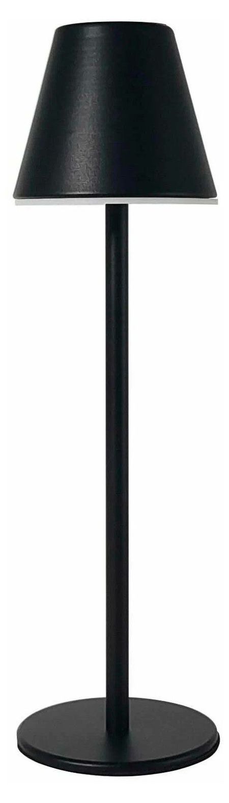 Лампа настольная светодиодная LN-02BK черная, 9х24 см