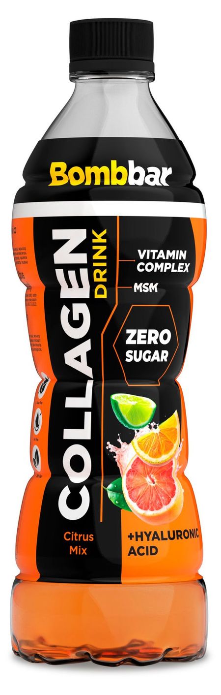 Напиток газированный Bombbar Collagen цитрусовый микс, 500 мл